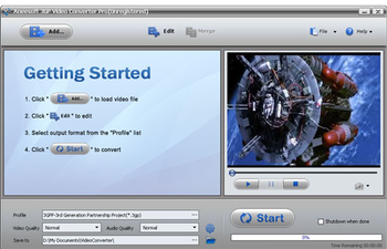 Aneesoft 3GP Video Converter screenshot