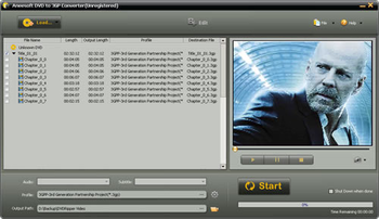 Aneesoft DVD to 3GP Converter screenshot