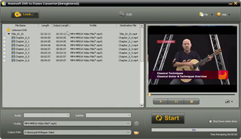 Aneesoft DVD to iTunes Converter screenshot 2
