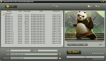 Aneesoft DVD to MP4 Converter screenshot