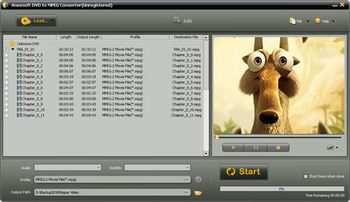 Aneesoft DVD to MPEG Converter screenshot 2
