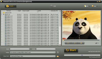Aneesoft DVD to PS3 Converter screenshot 2