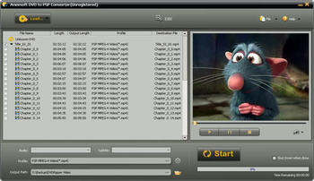 Aneesoft DVD to PSP Converter screenshot