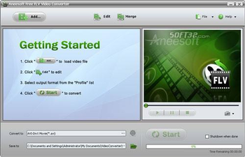 Aneesoft FLV Video Converter screenshot 2
