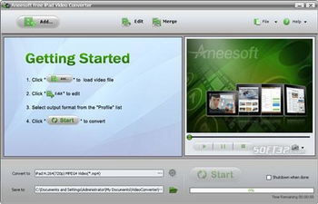 Aneesoft Free iPad Video Converter screenshot 2