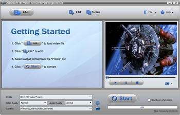 Aneesoft HD Video Converter screenshot