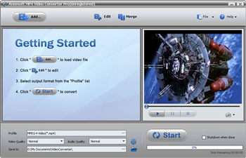 Aneesoft MP4 Video Converter screenshot