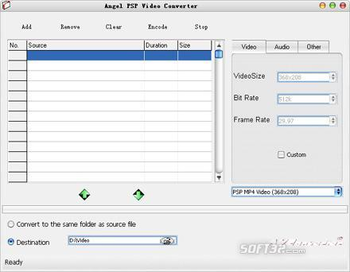 Angel PSP Video Converter screenshot 2