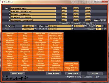 Anim-FX Flash intros and Flash banners builder screenshot