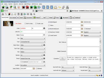 Animal Shelter Manager screenshot