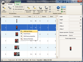 Animated PNG Manager screenshot
