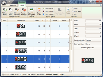Animated PNG Manager screenshot 2