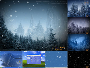Animated SnowFlakes Screensaver screenshot 3
