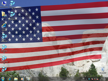 Animated Wallpaper - Desktop Flag 3D screenshot