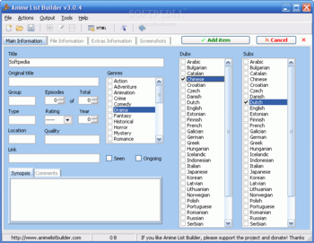 Anime List Builder screenshot 2