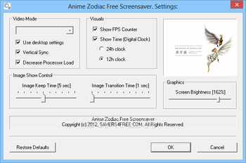 Anime Zodiac Free Screensaver screenshot 2