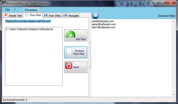 Annunciefree.com Email Extractor screenshot 2