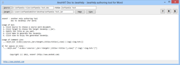 AnoHAT Doc to JavaHelp screenshot