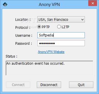 Anony VPN screenshot