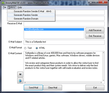 AnonyMail It! screenshot 2