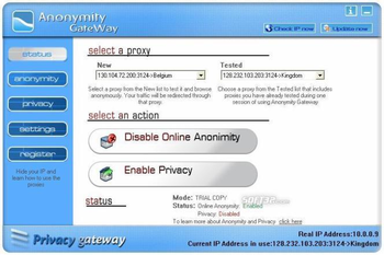 Anonymity Gateway screenshot 2
