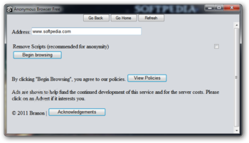 Anonymous Browser Free screenshot