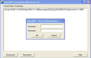 Anonyproz OpenVPN Client Installer screenshot 2