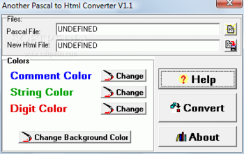 Another Pascal to Html Converter screenshot