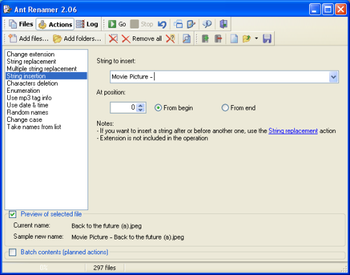 Ant Renamer Portable screenshot 2