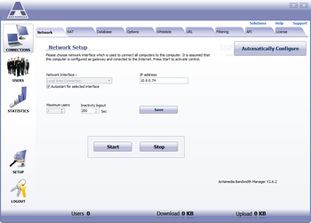 Antamedia Bandwidth Manager screenshot 9