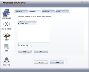 Antamedia DHCP Server screenshot 3