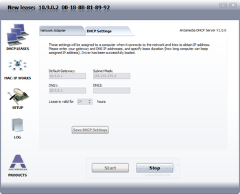 Antamedia DHCP Server screenshot 4