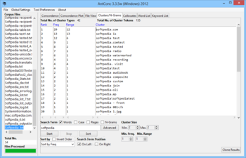 AntConc screenshot 4