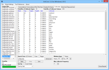 AntConc screenshot 5