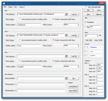 Antenna Radiation Diagram Plotter screenshot