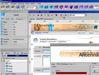 Antenna Web Design Studio screenshot 2