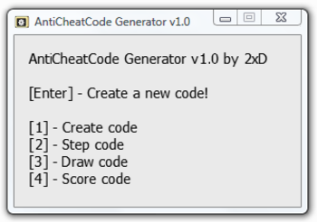 Anti-Cheat-Code Generator screenshot