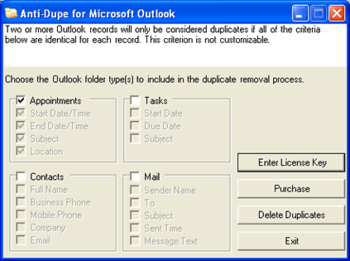 Anti-Dupe for Microsoft Outlook screenshot 2