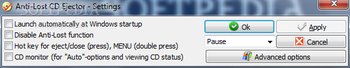 Anti-lost CD Ejector Lite screenshot