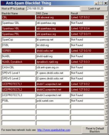 Anti-Spam Blacklist Thing screenshot 2