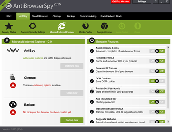 AntiBrowserSpy screenshot 5