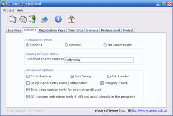 AntiCrack Software Protector Basic screenshot 2
