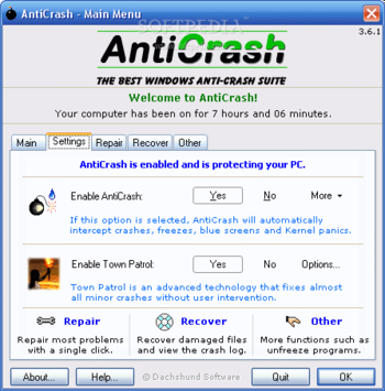 AntiCrash screenshot 2