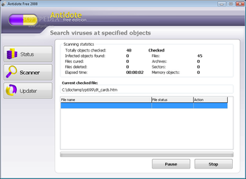 Antidote Free 2008 screenshot 3