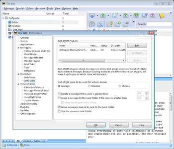 Antispam Marisuite for The Bat screenshot