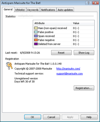 Antispam Marisuite for The Bat screenshot 2
