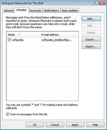 Antispam Marisuite for The Bat screenshot 3
