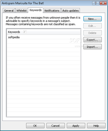 Antispam Marisuite for The Bat screenshot 4