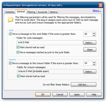 AntispamSniper for Outlook Express screenshot 4