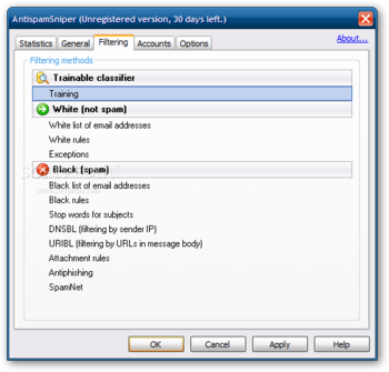 AntispamSniper for Outlook Express screenshot 5